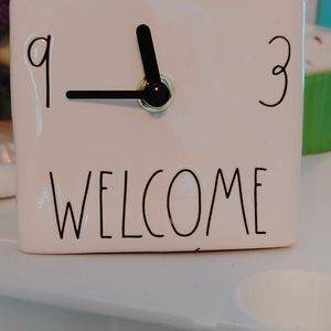 Rae Dunn Welcome Clock